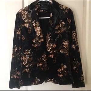 Velvet Floral Blazer- BRAND NEW